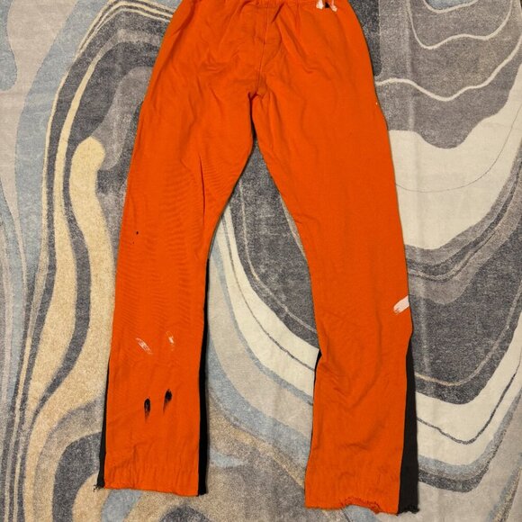 Gallery Dept Painted Flare Sweatpants Orange Size Large - Picture 2 of 3